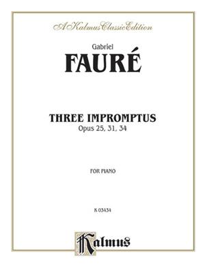 Edgar Fauré: Three Impromptus: Klavier Solo