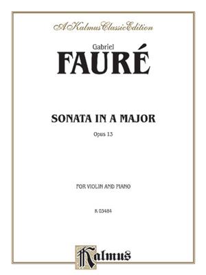 Edgar Fauré: Sonata in A Major, Op. 13: Violine Solo