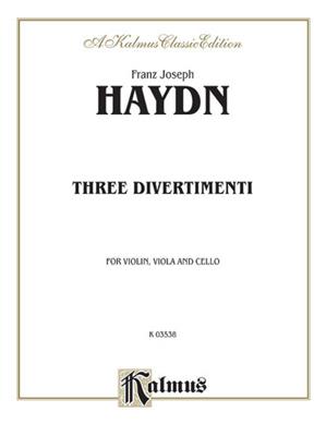 Franz Joseph Haydn: Three Divertimenti: Streichtrio