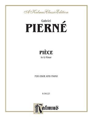 Gabriel Pierné: Piece in G Minor: Oboe Solo