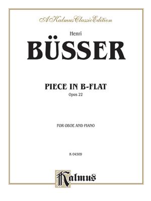 Henri Büsser: Piece in B-Flat, Op. 22: Oboe Solo