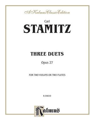 Johann Stamitz: Three Duets, Op. 27: Violin Duett