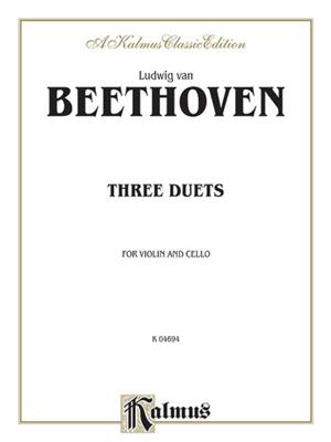 Ludwig van Beethoven: Three Duets for Violin and Cello: Streicher Duett