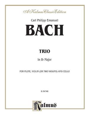 Carl Philipp Emanuel Bach: Trio in B-Flat for Two Violins: Streichtrio