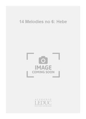 Ernest Chausson: 14 Melodies no 6: Hebe: Gesang mit Klavier