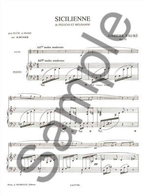 Gabriel Fauré: Sicilienne Op.78: Flöte mit Begleitung