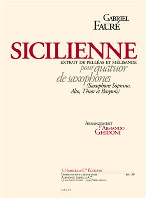 Gabriel Fauré: Sicilienne Op.78: Saxophon Ensemble