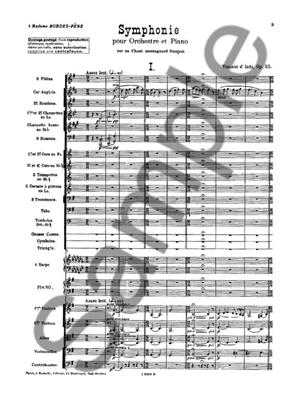 Vincent d'Indy: Symphonie Sur Un Chant Montagnard Français Op.25: Orchester mit Solo
