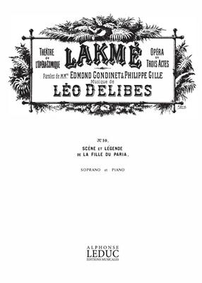 Léo Delibes: Lakme No 10 Legende Soprano Solo & Piano: Gesang mit Klavier