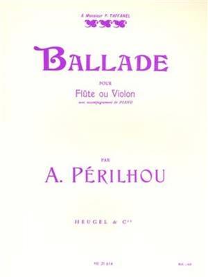 Albert Perilhou: Ballade: Flöte mit Begleitung