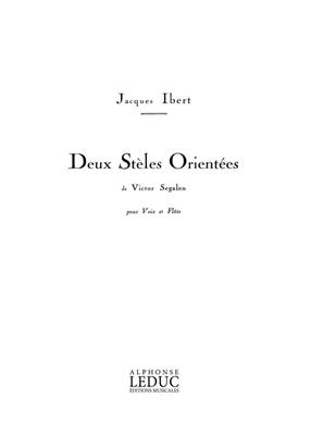 Jacques Ibert: 2 Stèles Orientées: Gesang mit sonstiger Begleitung