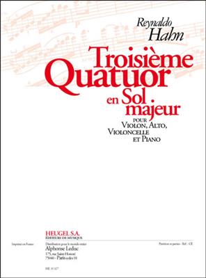 Reynaldo Hahn: Quatuor No.3 in G (Piano Quartet): Klavierquartett