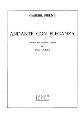 Gabriel Pierné: Andante Con Eleganza: (Arr. Peter Dodd): Klarinette mit Begleitung