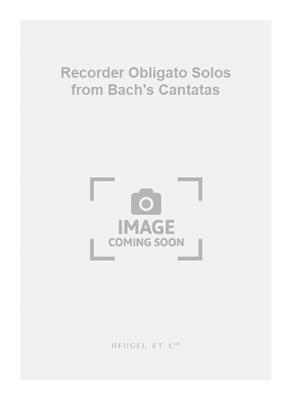 Johann Sebastian Bach: Recorder Obligato Solos from Bach's Cantatas: Altblockflöte