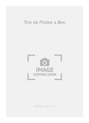 Georg Philipp Telemann: Trio de Flutes a Bec: Blockflöte Ensemble