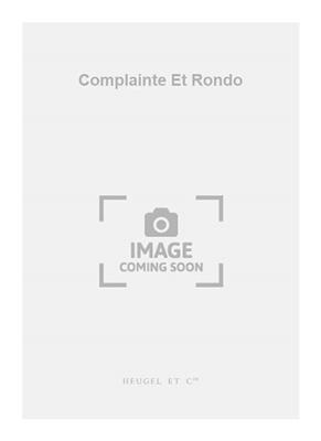 Tournier: Complainte Et Rondo: Klarinette mit Begleitung