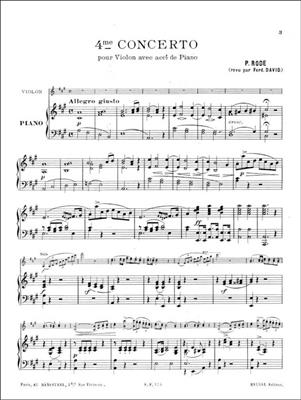 Pierre Rode: Concerto N04: Violine mit Begleitung