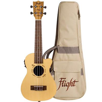 Flight DUC328CEQ Elec Concert Ukulele - Zeb B&S