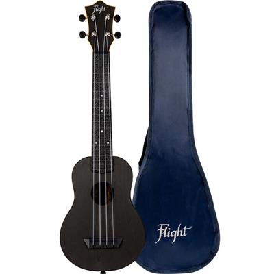 Flight: TUSL35 Long Neck ABS Travel Ukulele -Black