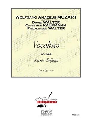 Wolfgang Amadeus Mozart: Vocalises D'Apres Solfeggi: Fagott Solo