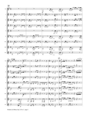 Sergei Rachmaninoff: Prelude in G Minor, Op. 23, No. 5: (Arr. Bryan Guarnuccio): Klarinette Ensemble