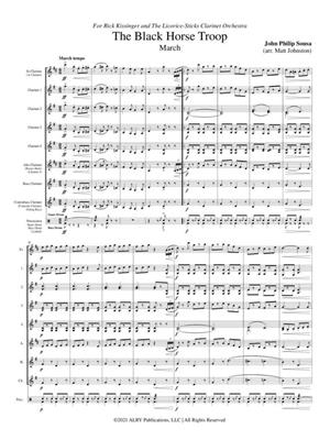 John Philip Sousa: The Black Horse Troop for Clarinet Choir: (Arr. Matt Johnston): Klarinette Ensemble