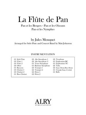 Jules Mouquet: La Flute de Pan for Solo Flute and Concert Band: (Arr. Matt Johnston): Blasorchester mit Solo