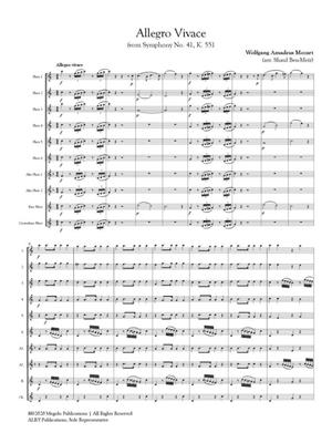 Wolfgang Amadeus Mozart: Allegro Vivace from Symphony No. 41: (Arr. Shaul Ben-Meir): Flöte Ensemble