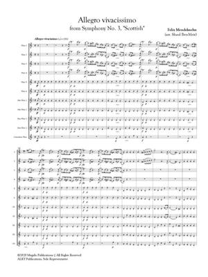 Felix Mendelssohn Bartholdy: Allegro Vivacissimo from Symphony No. 3: (Arr. Shaul Ben-Meir): Flöte Ensemble