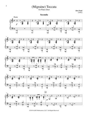 Alex Ford: (Migraine) Toccata: Klavier vierhändig