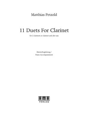 11 Duets for Clarinet - Klavierbegleitung