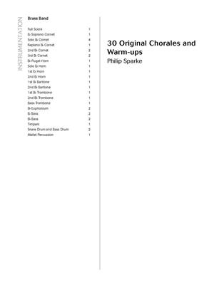 Philip Sparke: 30 Original Chorales and Warm-ups: Brass Band