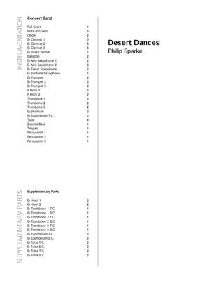 Philip Sparke: Desert Dances: Blasorchester