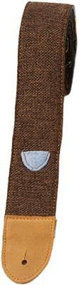 Bird Wool Felt & Linen Guitar Strap - Grey