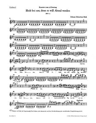 Johann Sebastian Bach: Cantata BWV 6 Bleib Bei Uns: Gemischter Chor mit Ensemble