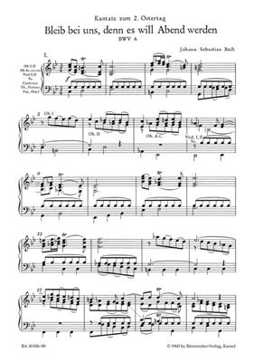 Johann Sebastian Bach: Cantata BWV 6 Bleib Bei Uns: Gemischter Chor mit Begleitung