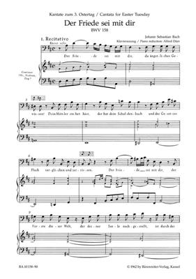 Johann Sebastian Bach: Cantata BWV 158 Der Friede Sei Mit Dir: Gemischter Chor mit Begleitung