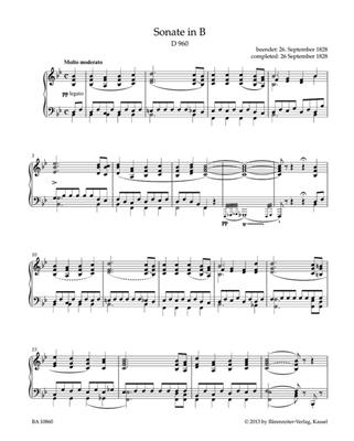 Franz Schubert: Sonata In B-flat Major D 960: Klavier Solo