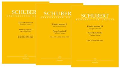 Franz Schubert: Piano Sonatas I-III: Klavier Solo