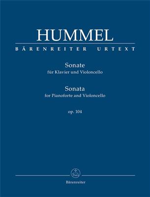 Johann Nepomuk Hummel: Sonata op. 104: Cello mit Begleitung
