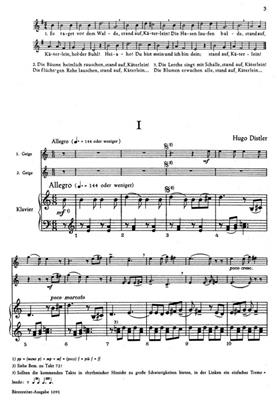 Hugo Distler: Sonate ueber alte deutsche Volkslieder: Kammerensemble