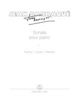 Jean Barraqué: Sonate pour piano: Klavier Solo