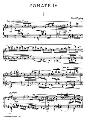 Ernst Pepping: Sonata: Klavier Solo