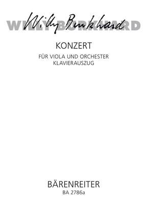 Willy Burkhard: Konzert für Viola und Orchester op. 93: Viola mit Begleitung