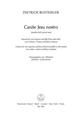 Dietrich Buxtehude: Canite Jesu nostro BuxWV 11: Gemischter Chor mit Ensemble