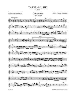 Georg Philipp Telemann: Overture and Conclusion in E minor TWV 55: Flöte Duett