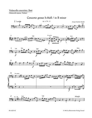 Georg Friedrich Händel: Concerto grosso: Streichorchester