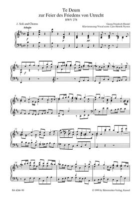 Georg Friedrich Händel: Utrecht Te Deum: Gemischter Chor mit Begleitung
