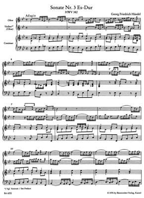 Georg Friedrich Händel: Sechs Sonaten Für Oboe, Violine: Kammerensemble