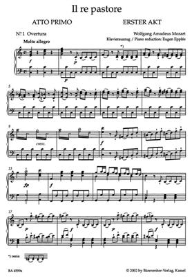 Wolfgang Amadeus Mozart: Il re pastore (Der konigliche Hirte) KV 208: Orchester mit Gesang